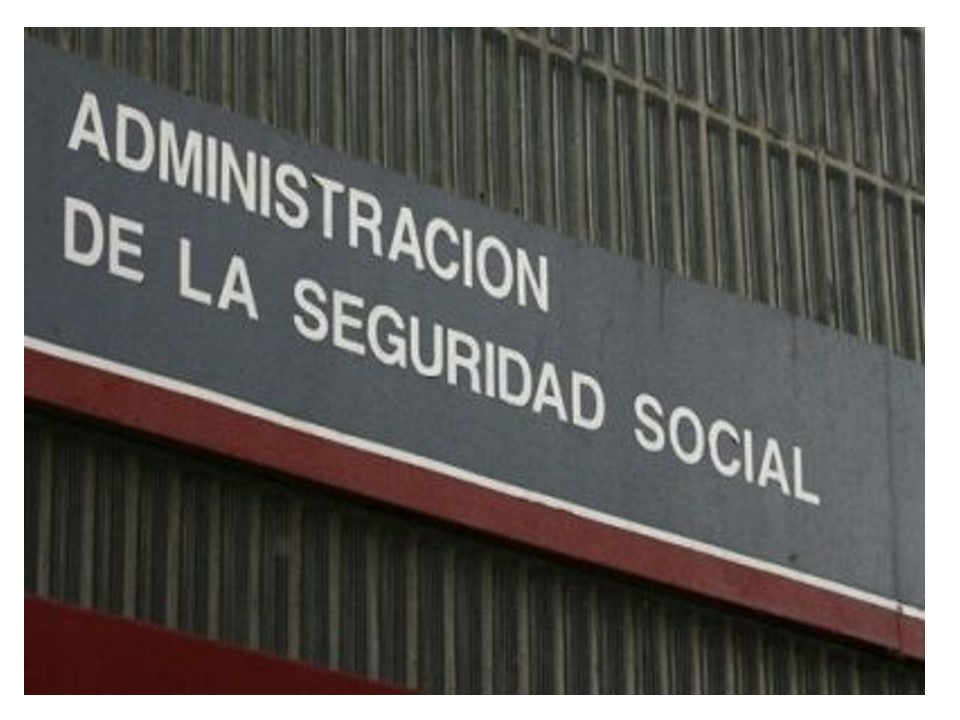 Cartel con el título Administración de la Seguridad Social