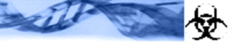 Imagen de una hélice de ADN en color azul con fondo azul Imagen de una hélice de ADN en color azul con fondo azul